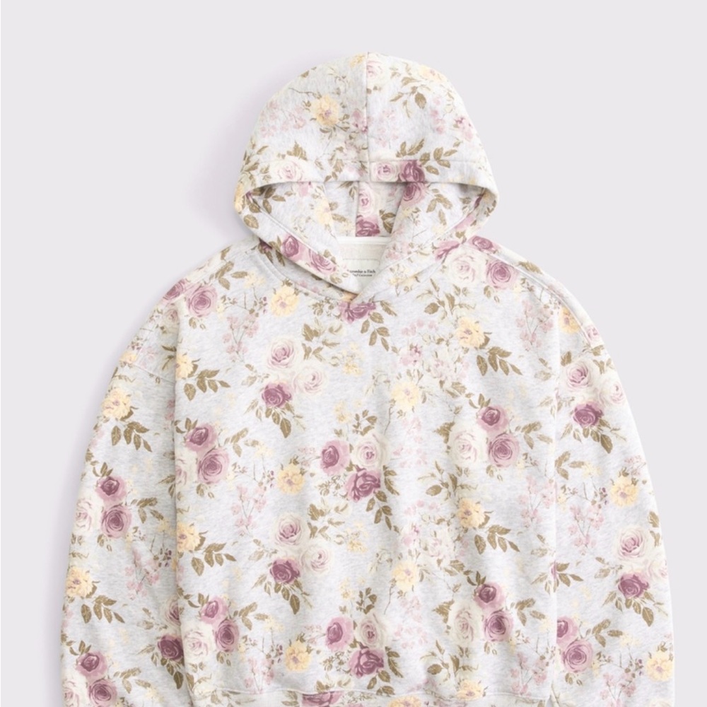Abercrombie & Fitch Floral Hoodie - Cream and Purple

3 Larges 
1 medium
